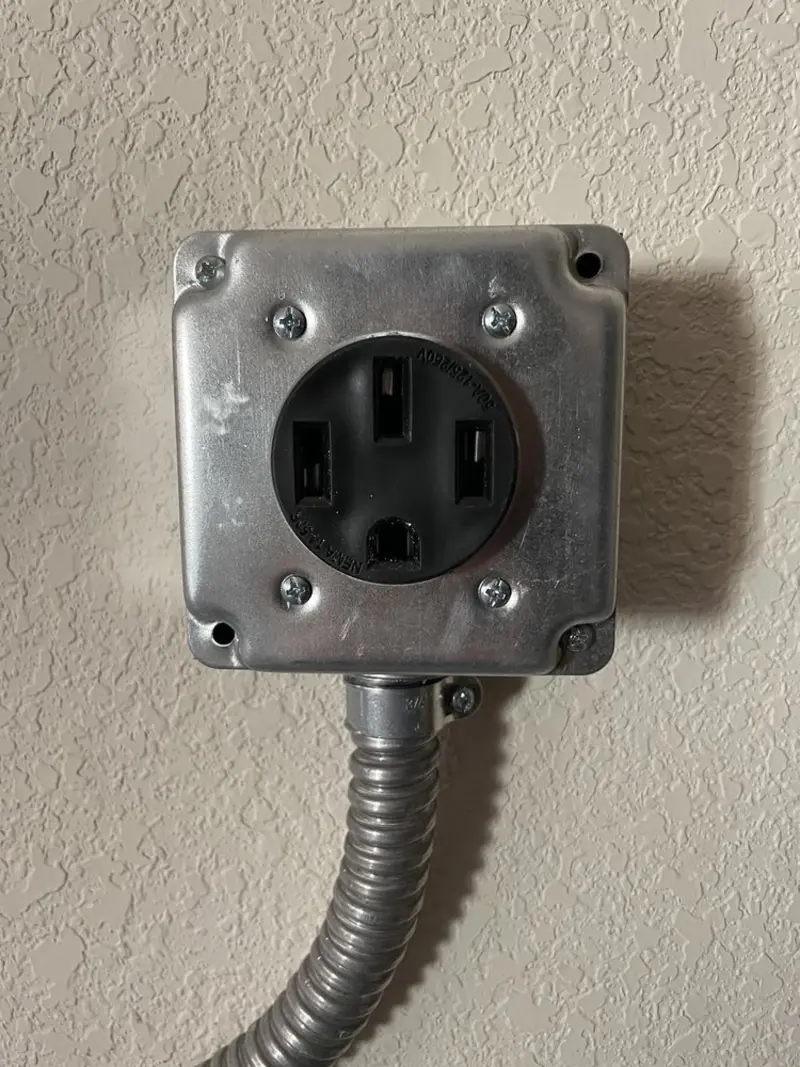 NEMA 14-50 outlet installed for Smart Home Electrical in Orion